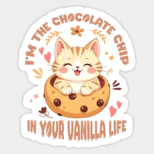 American Shorthair in Chocolate Chips Sticker
